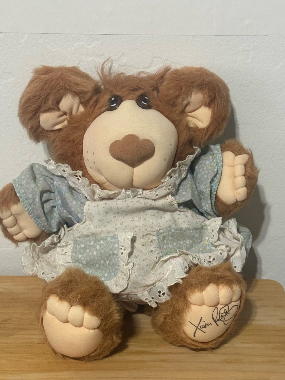 Vintage 1986 Furskins Persimmon Stuffed Teddy Bear Plush